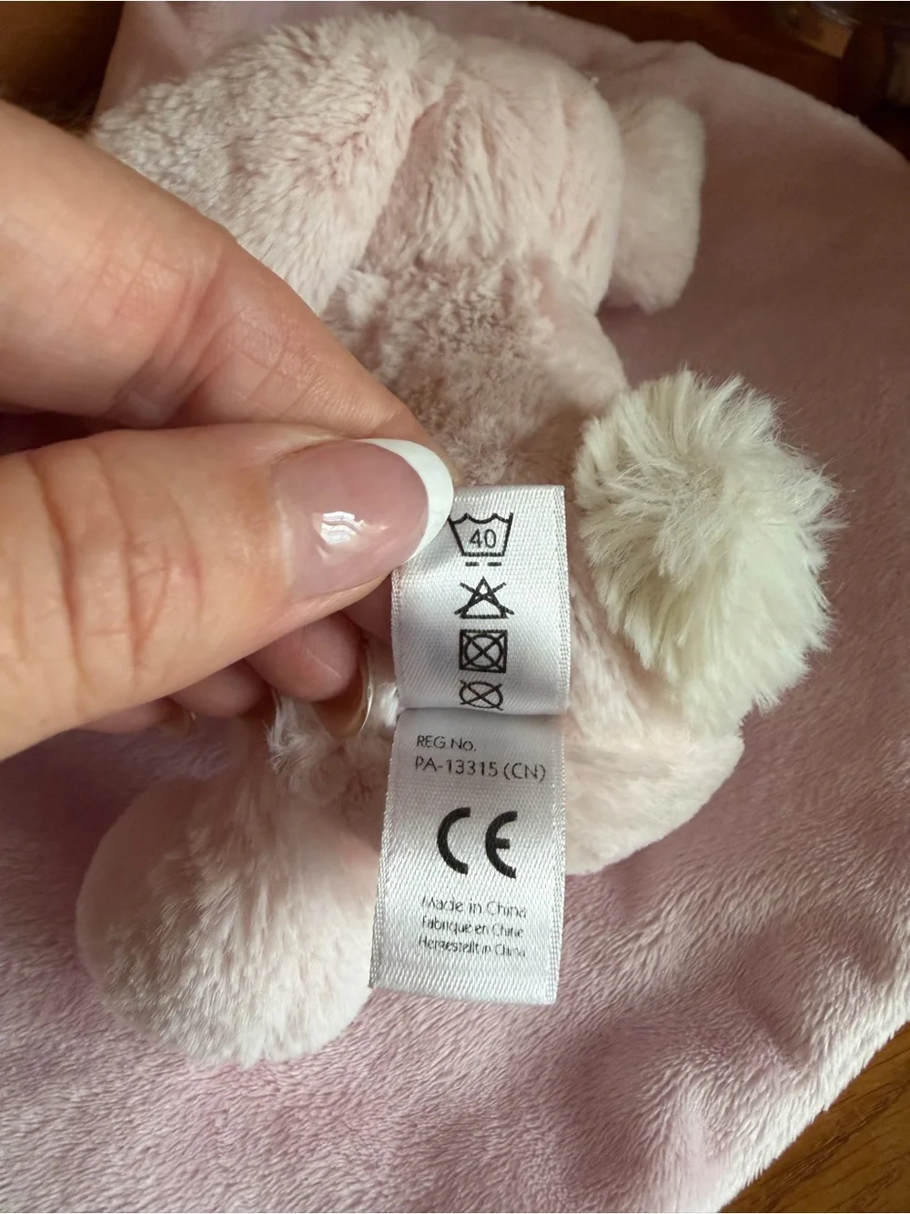 Jellycat Bashful Bunny Comforter - Pale Pink Plush